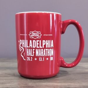 Red Philadelphia Half Marathon Mug